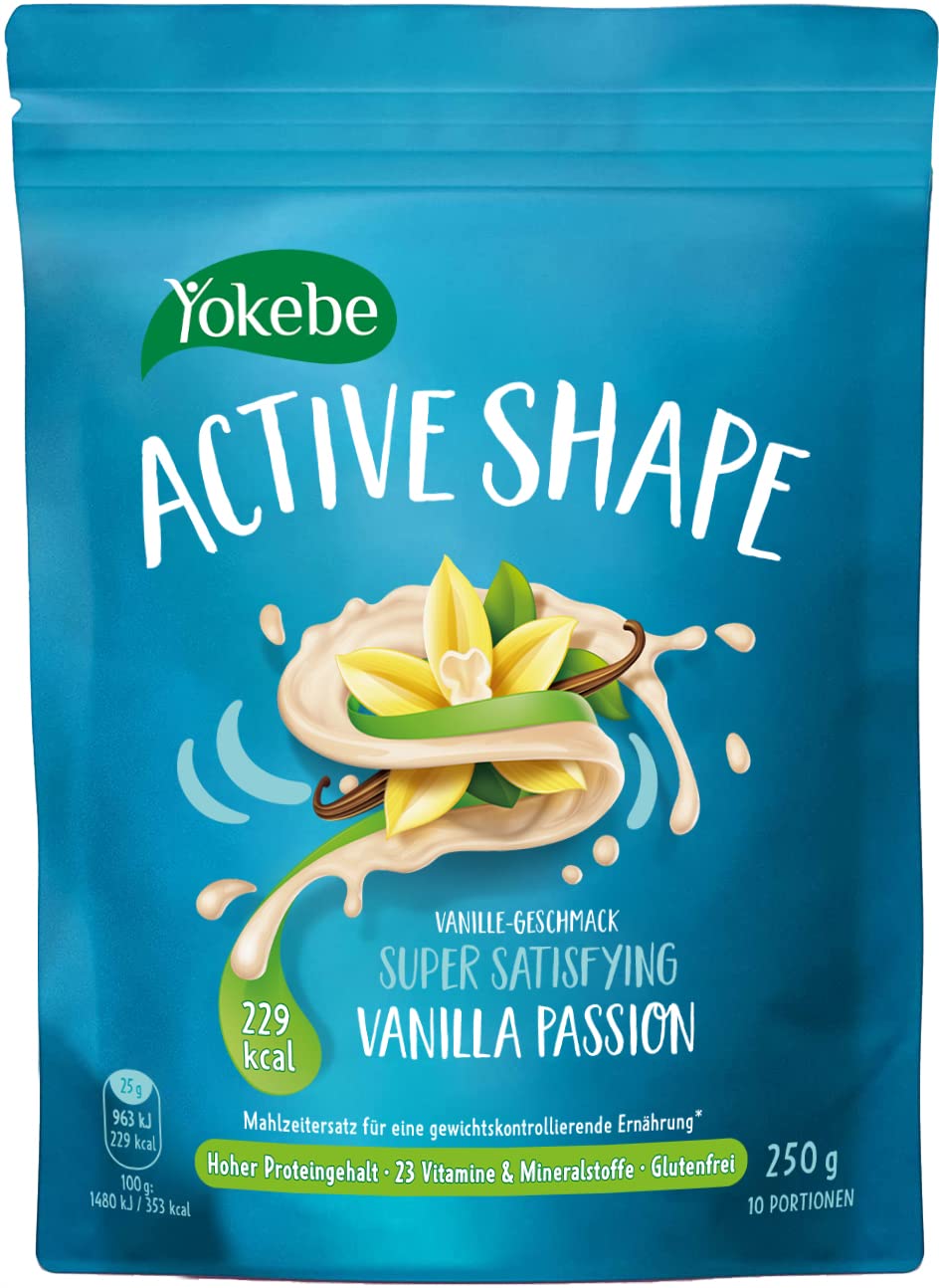 yokebe-active-shape-di-t-shake-vanilla-passion-250-g-10-portionen image 1