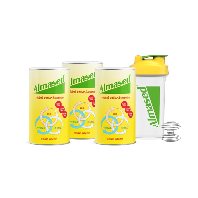 almased-original-mahlzeitenersatz-3x500g-bundle-600ml-shaker image 1