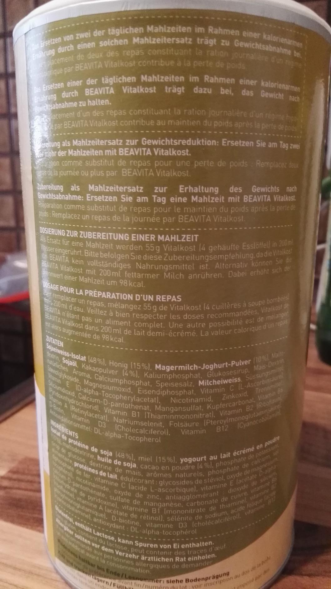 Guter Geschmack, aber Wasser ist gewöhnungsbedürftig