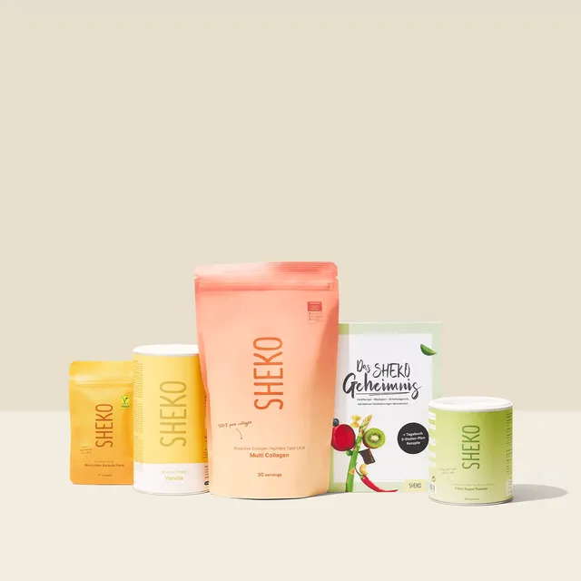 sheko-essentials-set-balance-shake-blutzucker-balance-kollagen-bundle image 1