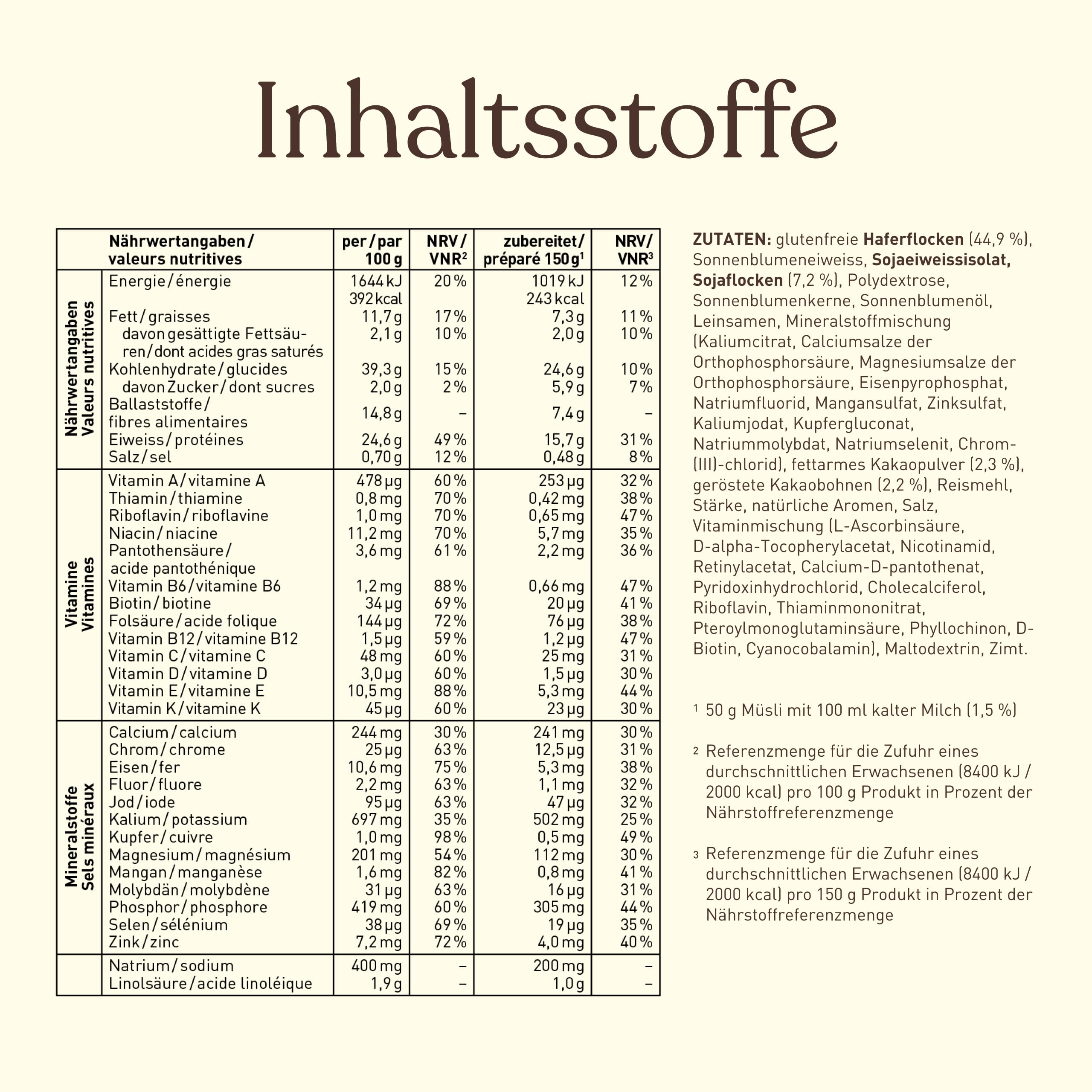 beavita-schoko-high-protein-m-sli-ohne-zucker-500g-mahlzeitenersatz-243-kcal image 2
