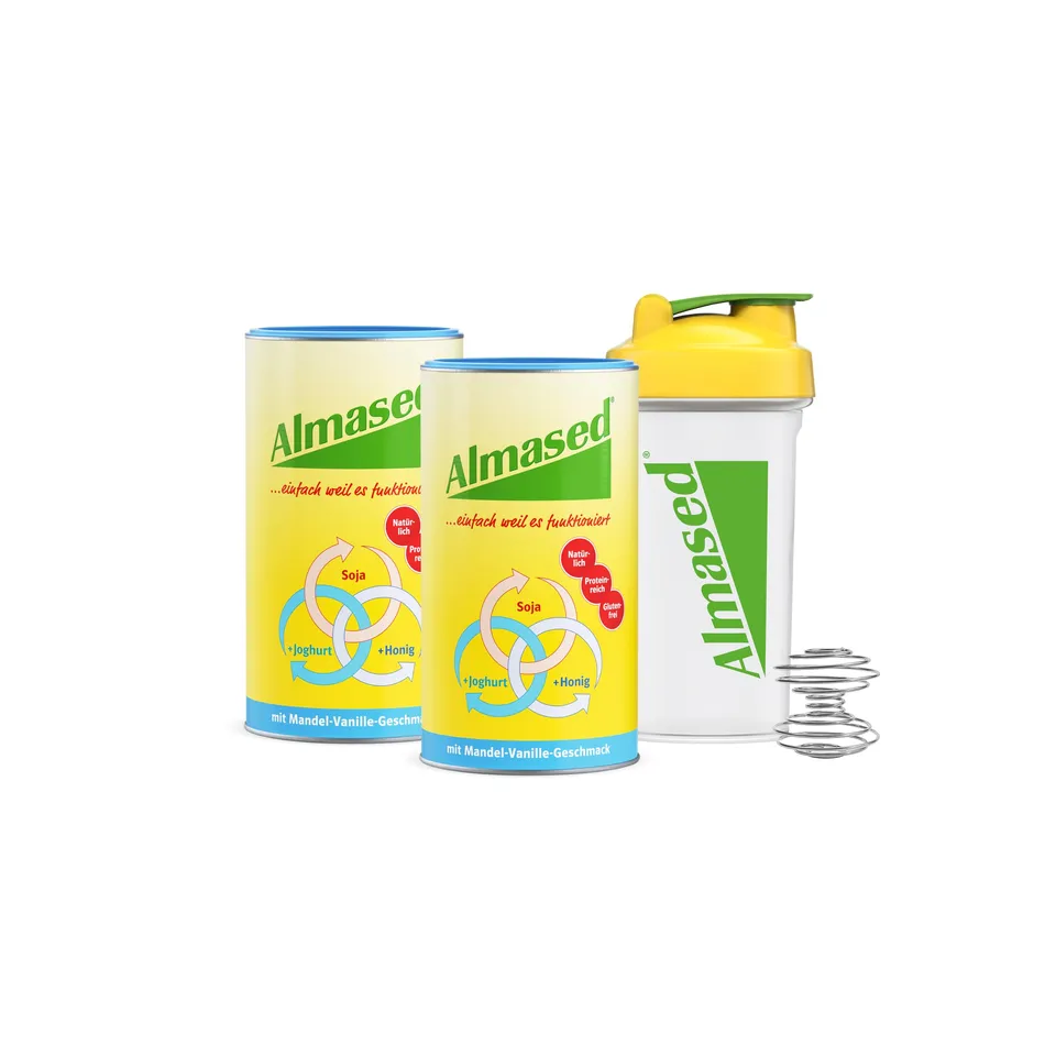 almased-mandel-vanille-2er-bundle-shaker-500g-abnehmshake-20-portionen image 1