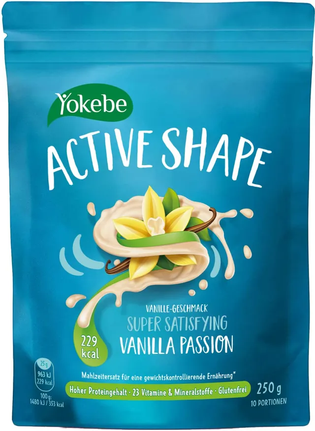 yokebe-active-shape-di-t-shake-vanilla-passion-250-g-10-portionen image 1