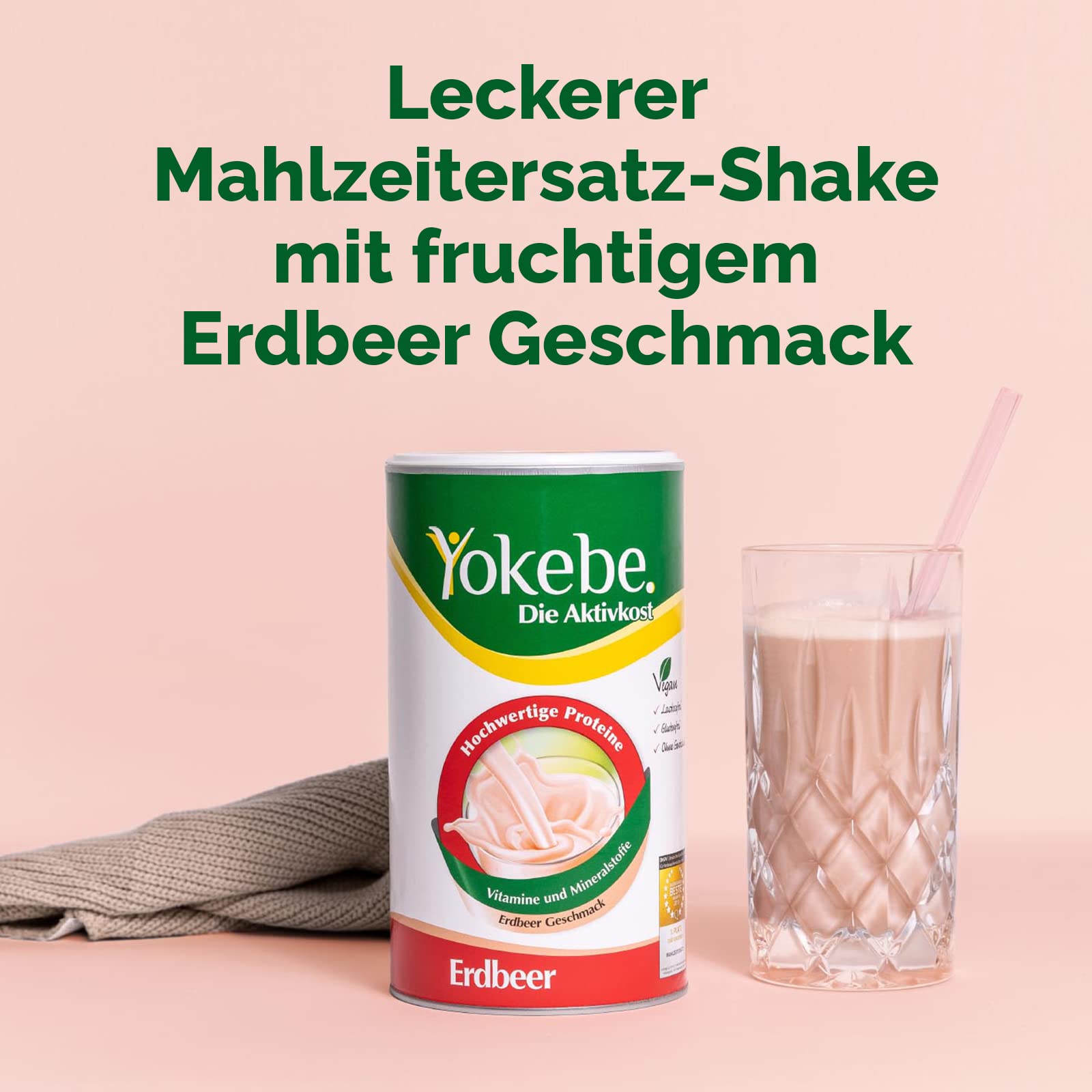 yokebe-erdbeer-aktivkost-di-tshake-500g-12-portionen-vegan-laktosefrei image 2