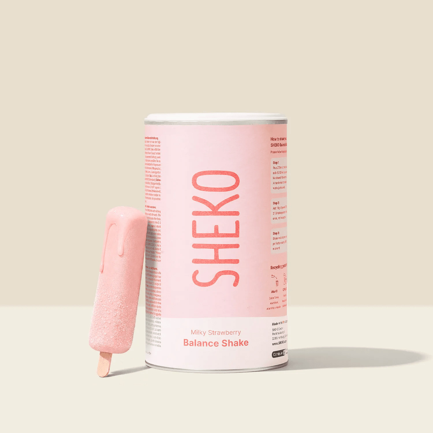 sheko-balance-shake-milky-strawberry-limited-edition-mahlzeitenersatz image 1