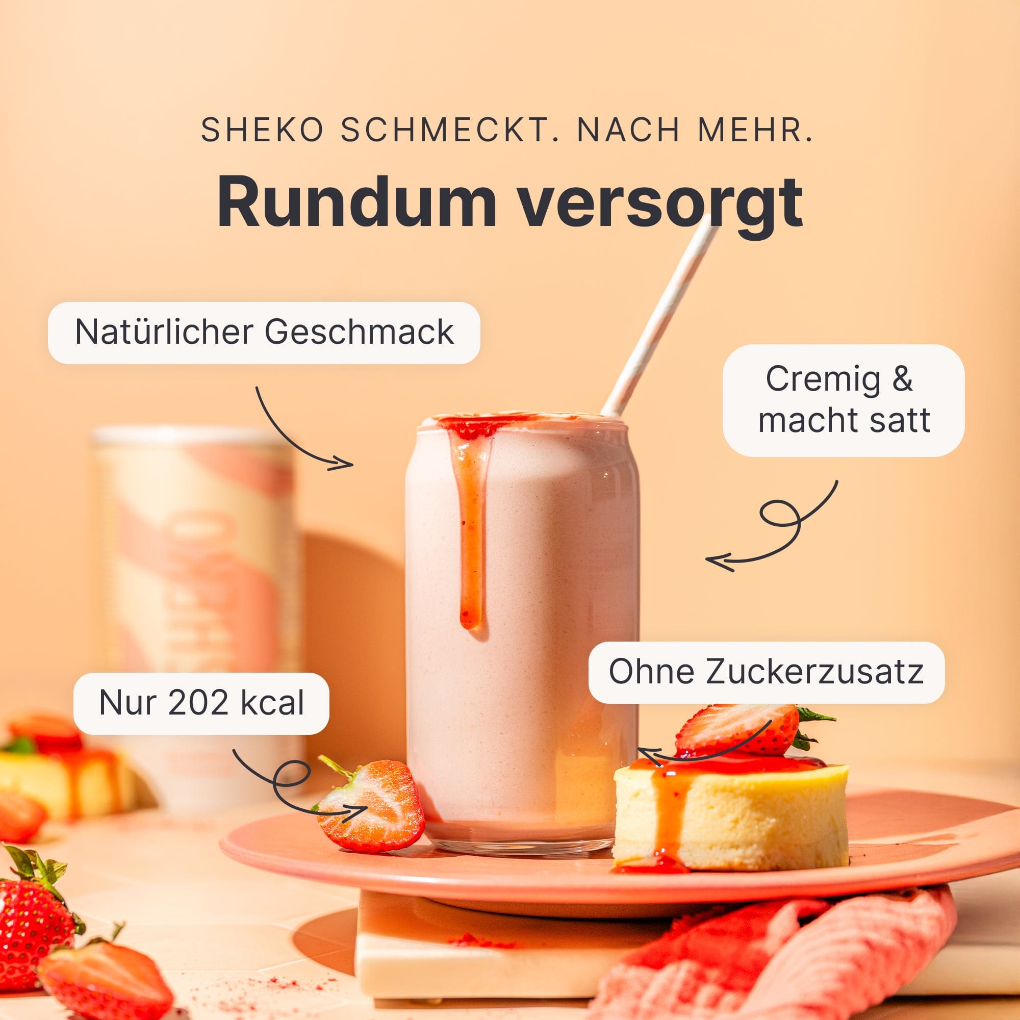 sheko-balance-shake-strawberry-cheesecake-limited-edition-mahlzeitenersatz image 2
